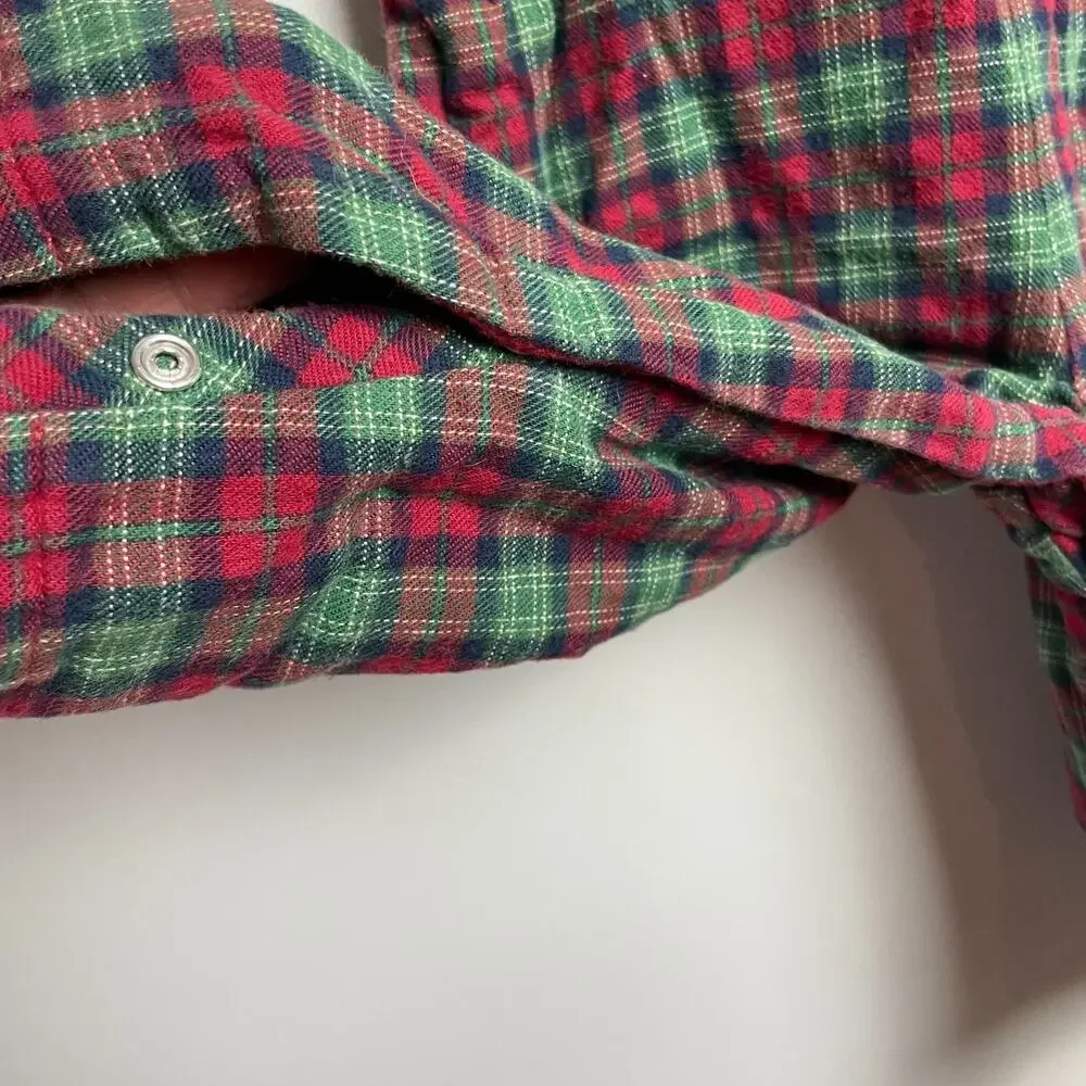 Talbot Kids Plaid Flannel Overalls 18 months Cotton Preppy Cottagecore Holiday